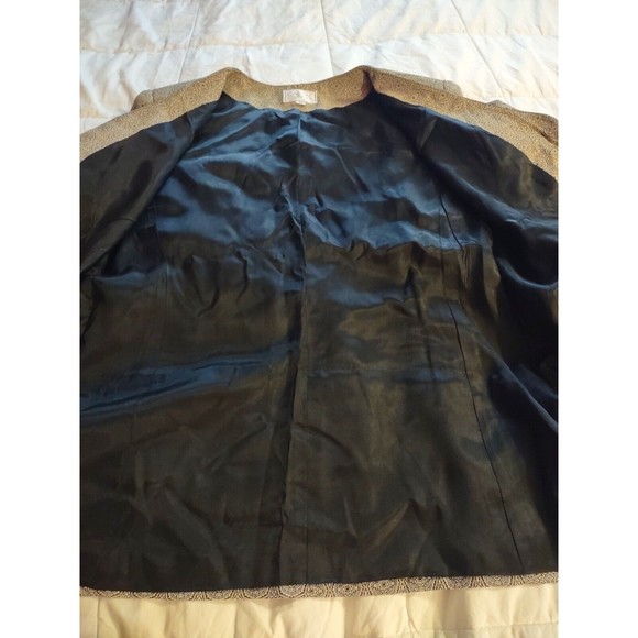 Casual Corner Dress Jacket Size 14 Gray Black Accent Button and Pocket Trim - Picture 8 of 8